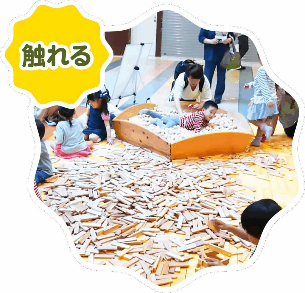 触れる
